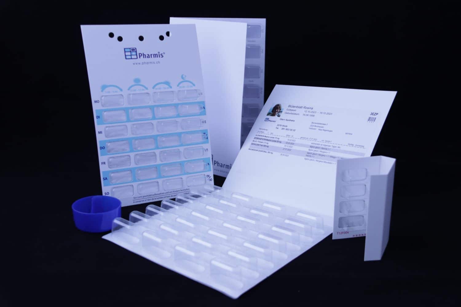 MusterpaketEtikette Pharmis Shop Verblisterung